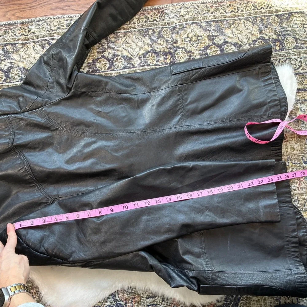 Pioneer Wear Albuquerque Vintage‎ Black Genuine Leather Western Blazer Jacket 42